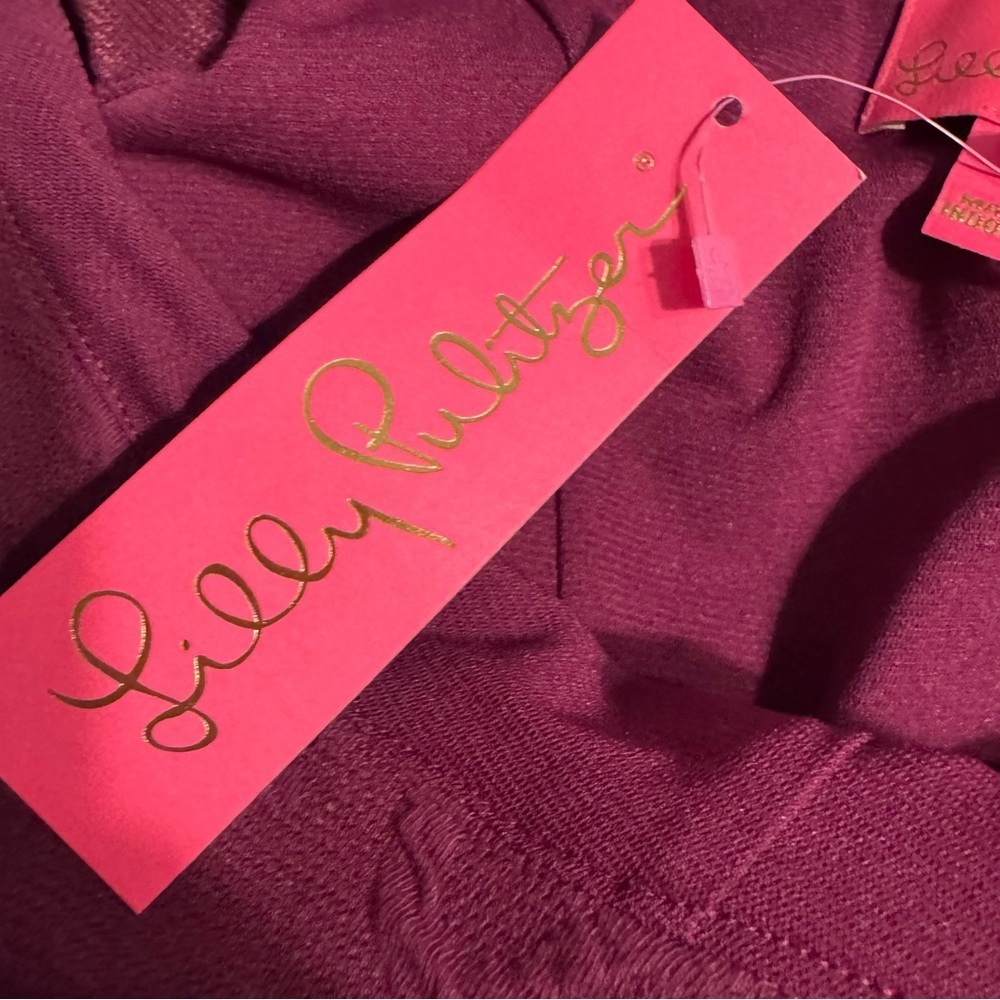 Lilly Pulitzer Bordeaux One-Shoulder Minidress in Amarena Cherry - Picture 13 of 13